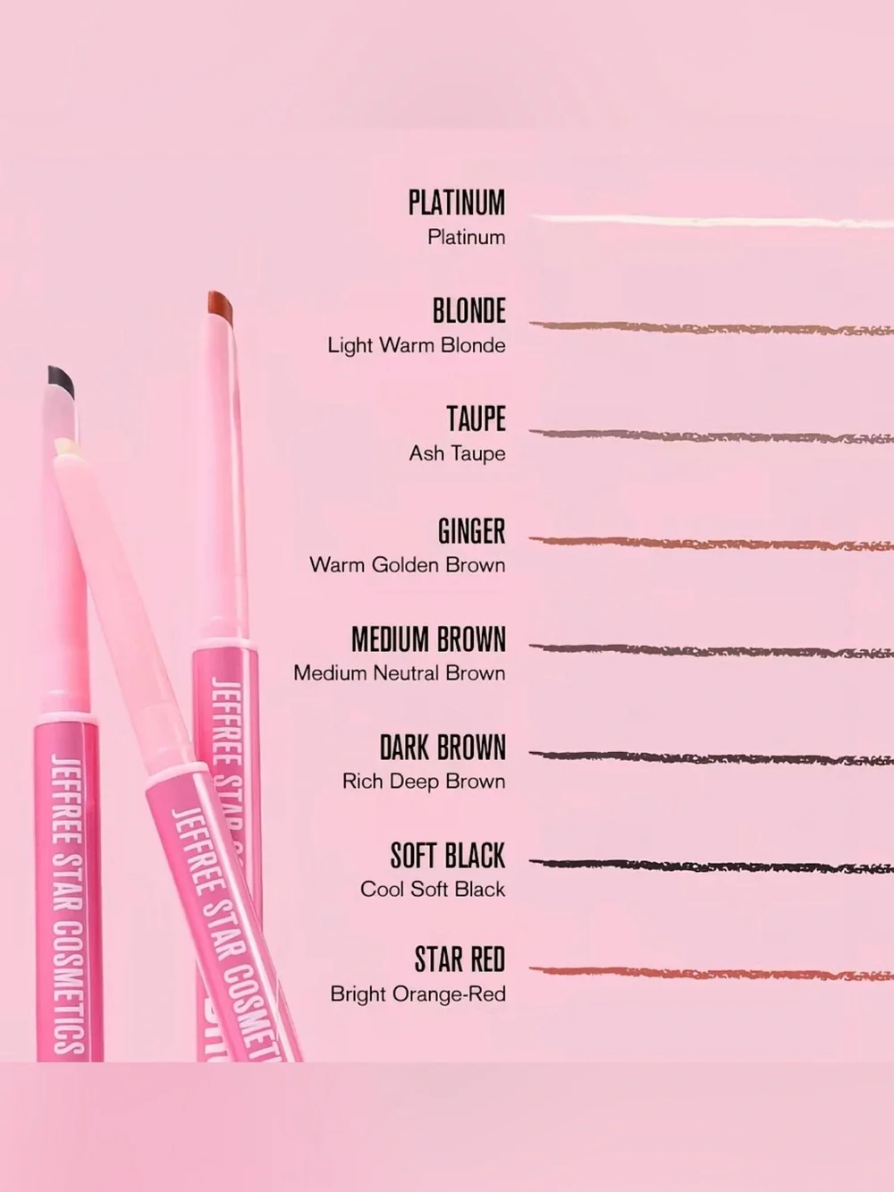 Jeffree Star Taupe Brow Designer Eyebrow Pencil- ash taupe, precision, vegan - Picture 6 of 10
